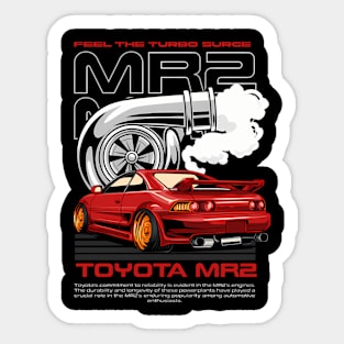 Toyota Mr2 Turbo Sticker